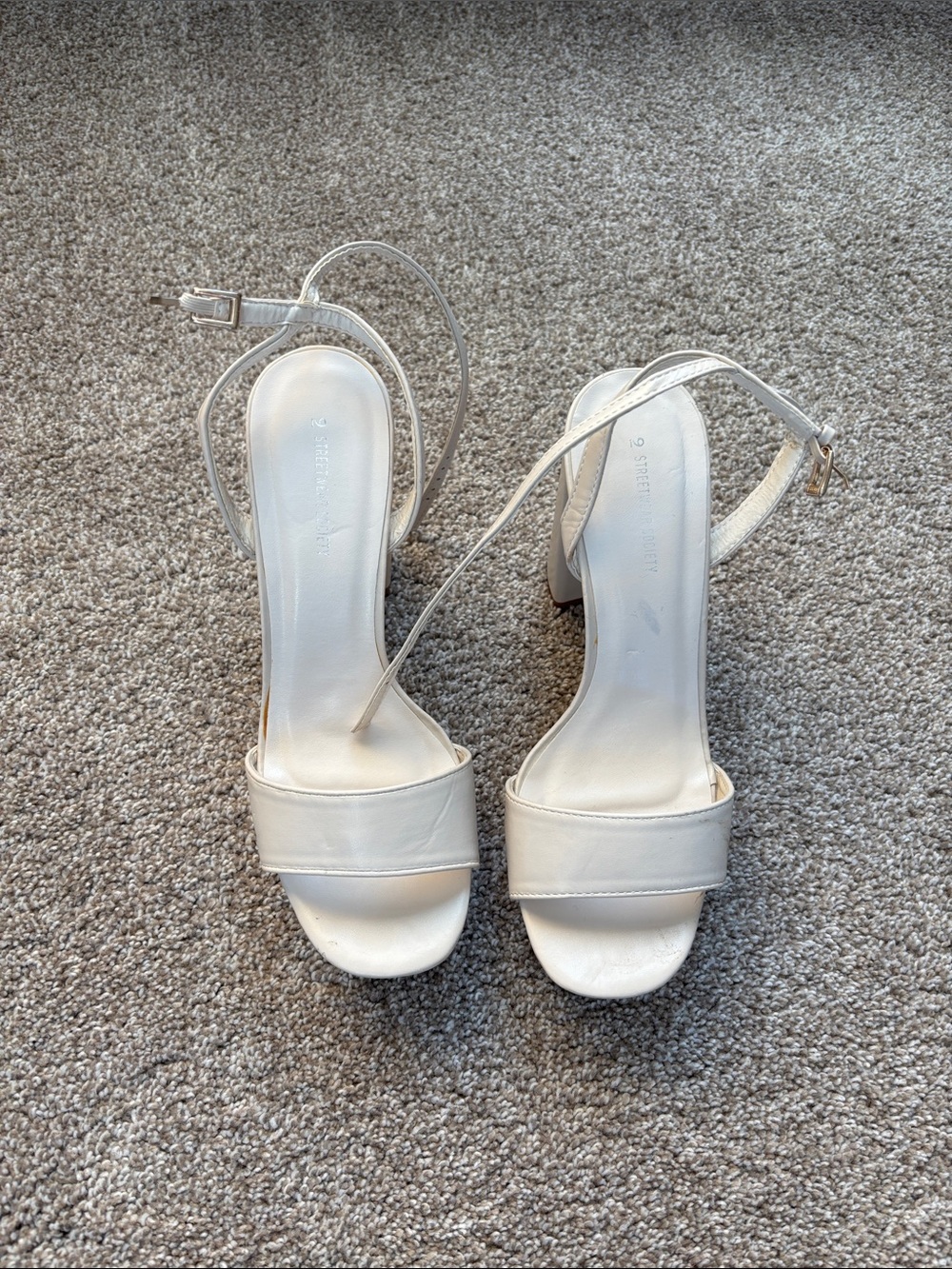 White Platform Heel